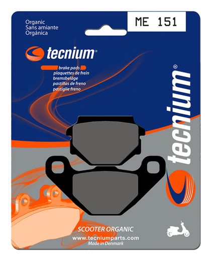 Plaquettes de freins Tecnium Scooter organique - ME151
