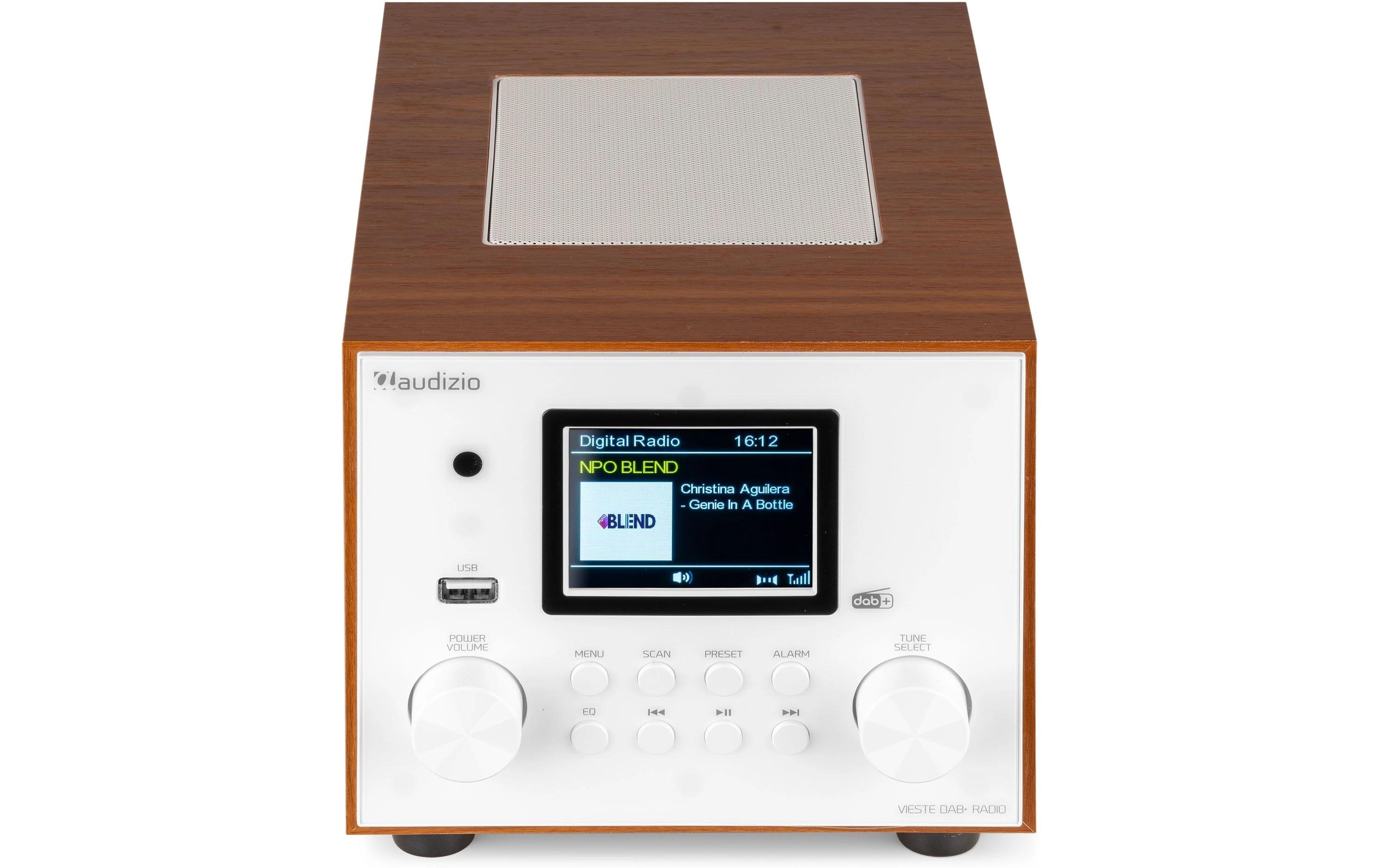 DAB+ Radio Vieste WeissDAB+ Radio mit Stereo Lautsprecher und Subwoofer