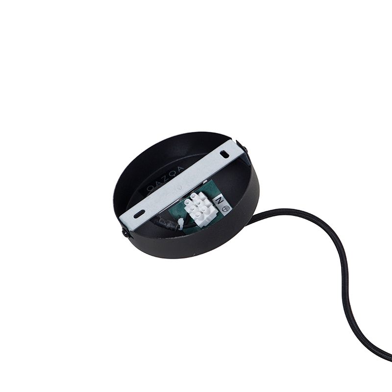 Design ronde hanglamp zwart 40 cm - Dos