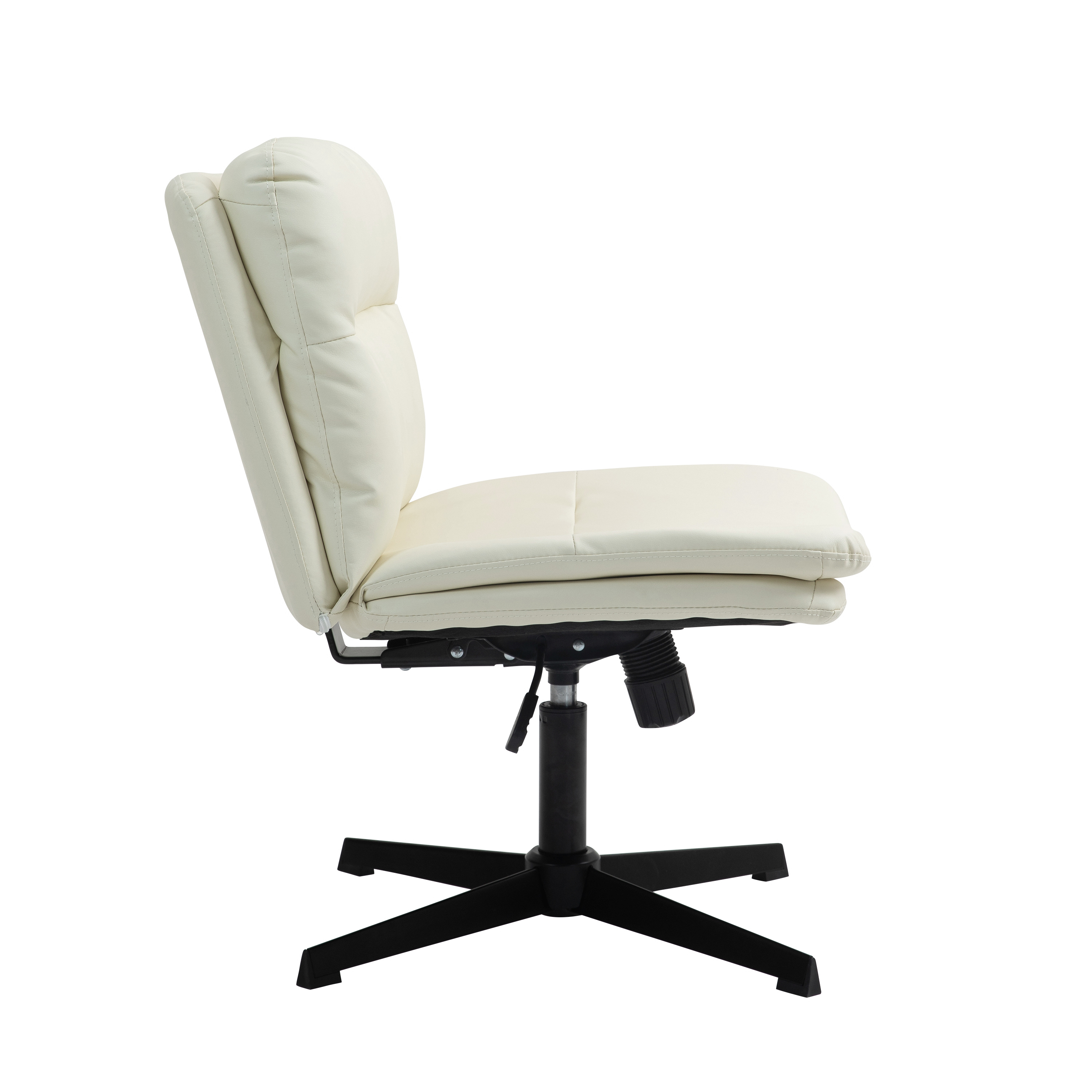 Bürostuhl Leder LYLES beige