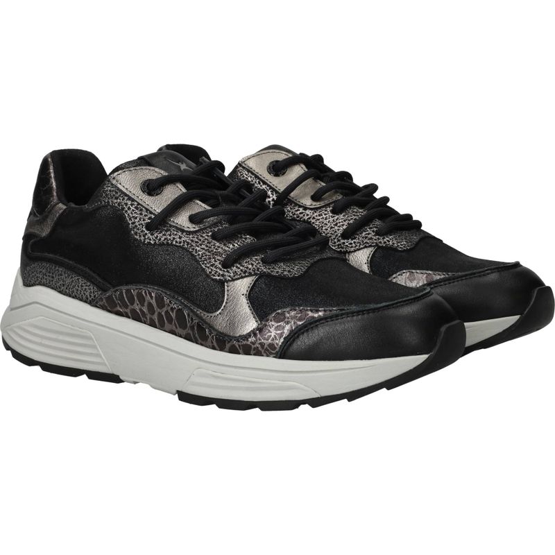 Xsensible Rainbow Stretchwalker GX Sneakers Zwart Dames