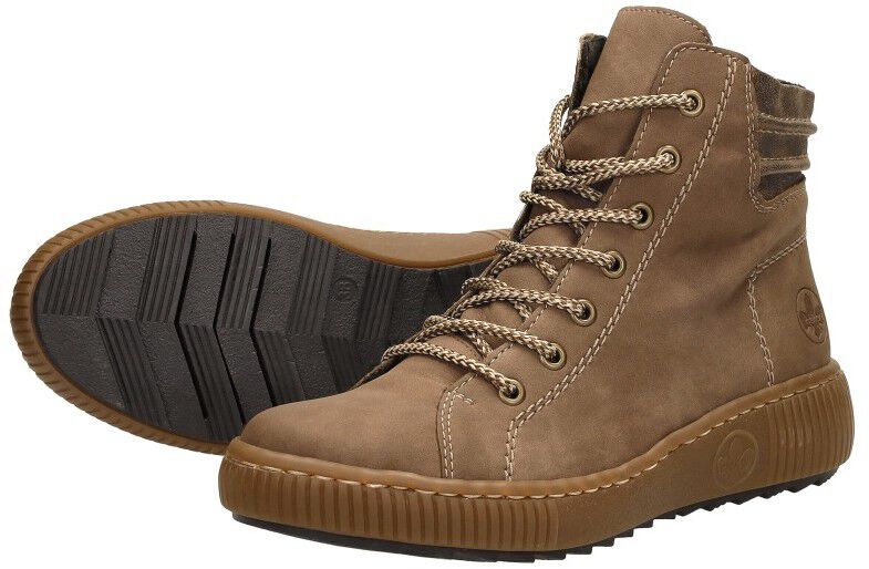 Rieker Veterschoenen Hoog taupe