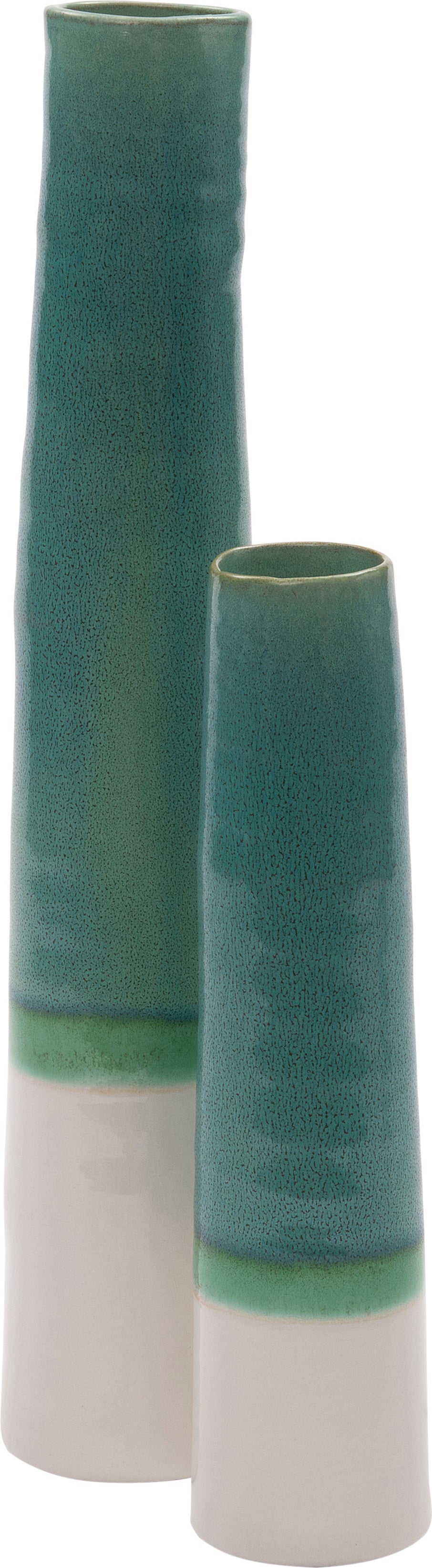 Intratuin vaas Bobby groen D 11,5 H 60 cm