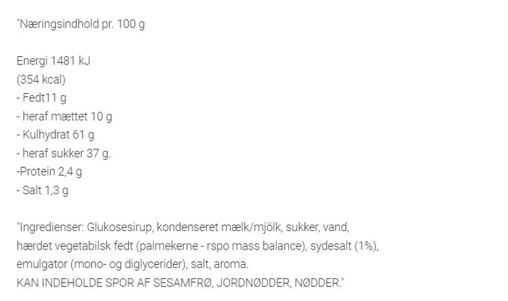 Karamel Kompagniet Fløde med sydesalt elegance