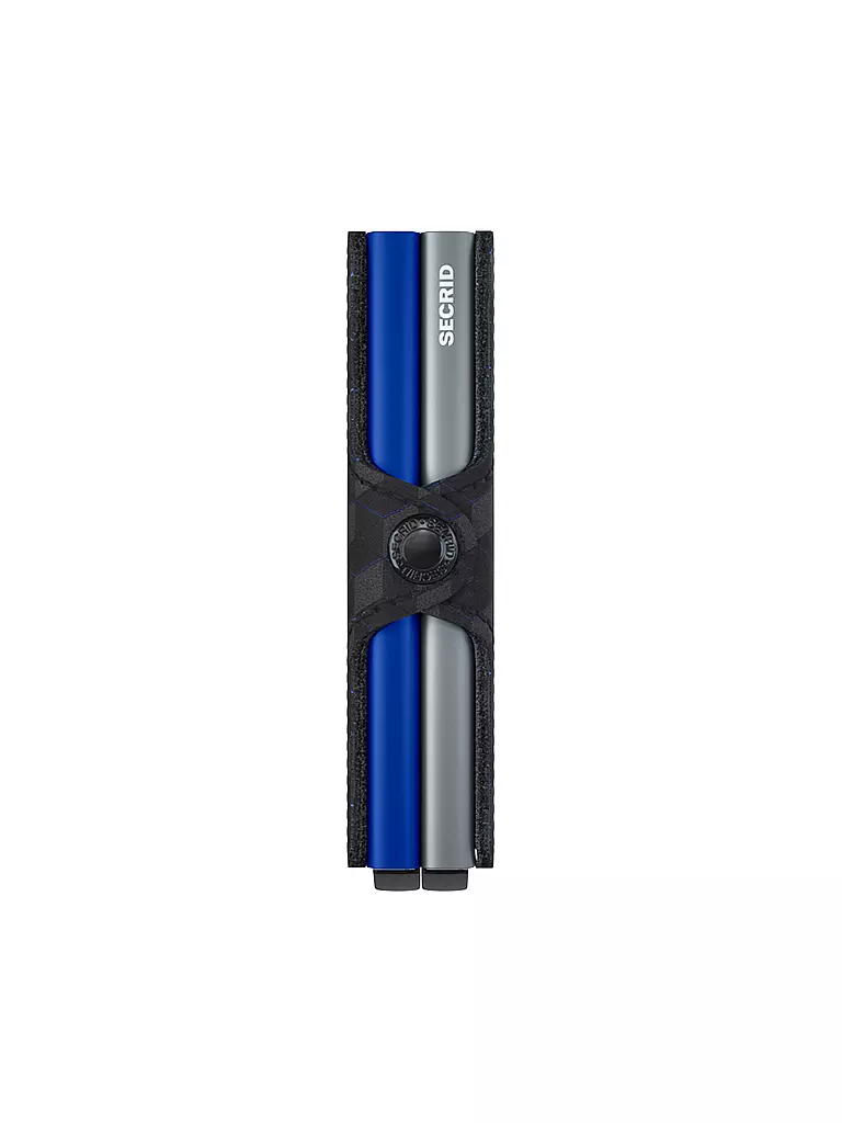 SECRID Geldbörse - Twinwallet Optical Twin Titanium Blue dunkelblau