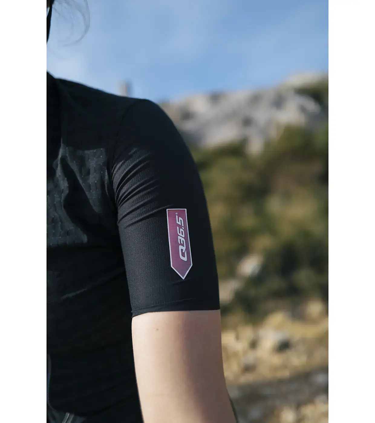 Q36.5 Clima Fietsshirt Korte Mouwen Zwart Dames