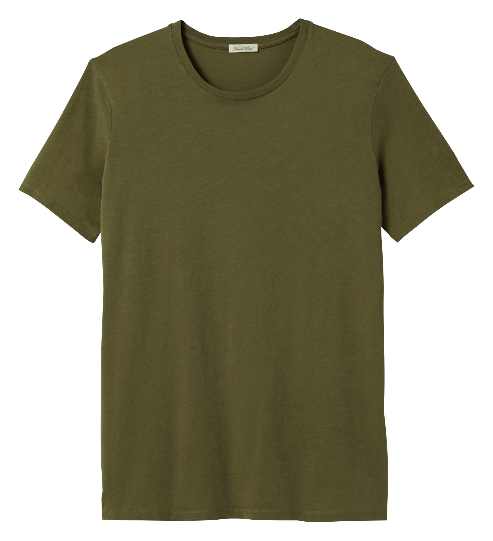 DECATUR - Tee-shirt col rond regular-fit en coton | Vert