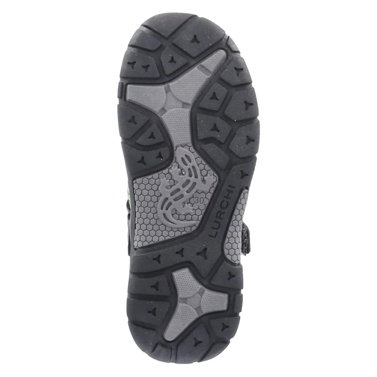 LurchiOutdoorsandalen - dkgrey-grey-lime