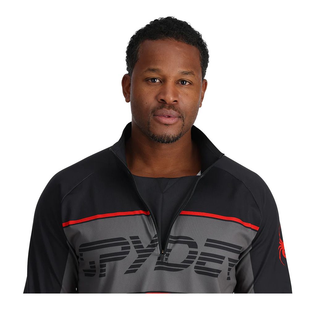 Spyder PARAMOUNT 1/2 ZIP - Sweat Homme black