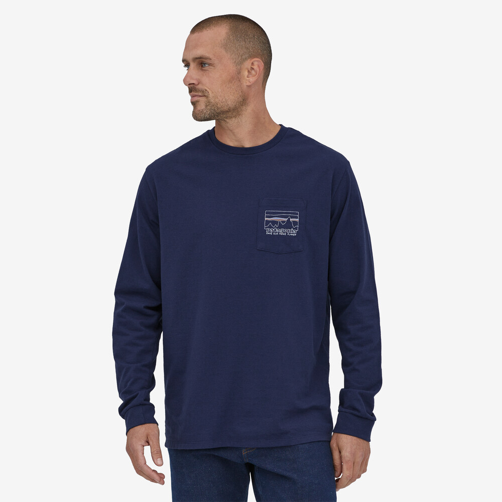 Herren Langarm-T-Shirt '73 Skyline Pocket Responsibili-Tee