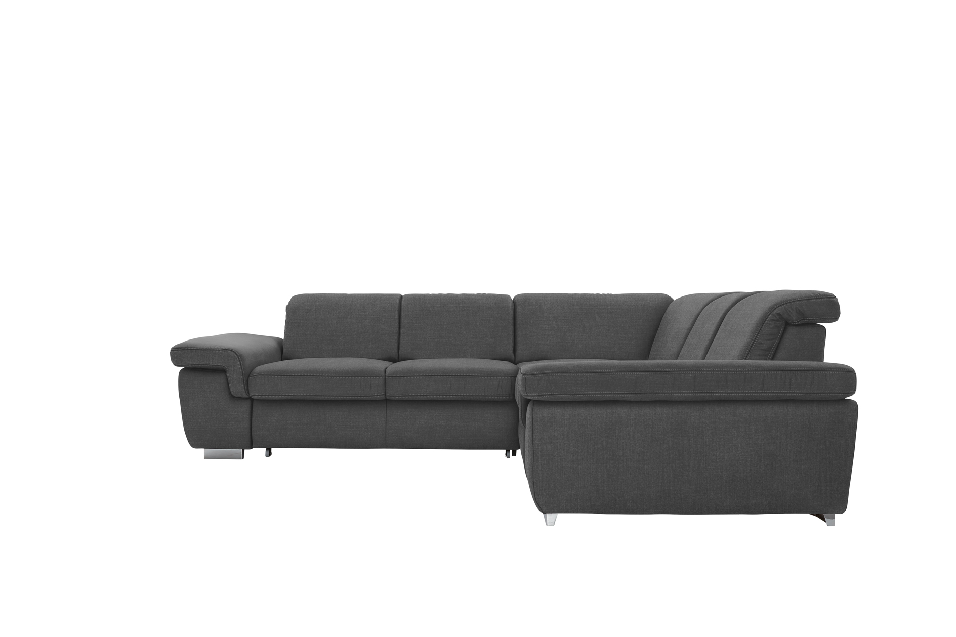 polsterpower Boxspringsofa - Miro grau - Basismodell - rechts