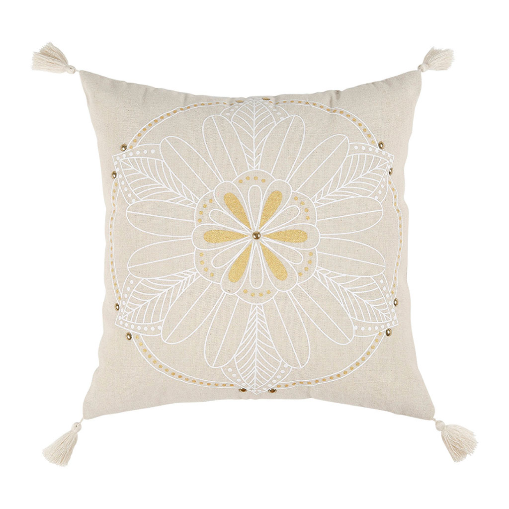 Housse de coussin polyester MANDALA 40x40cm