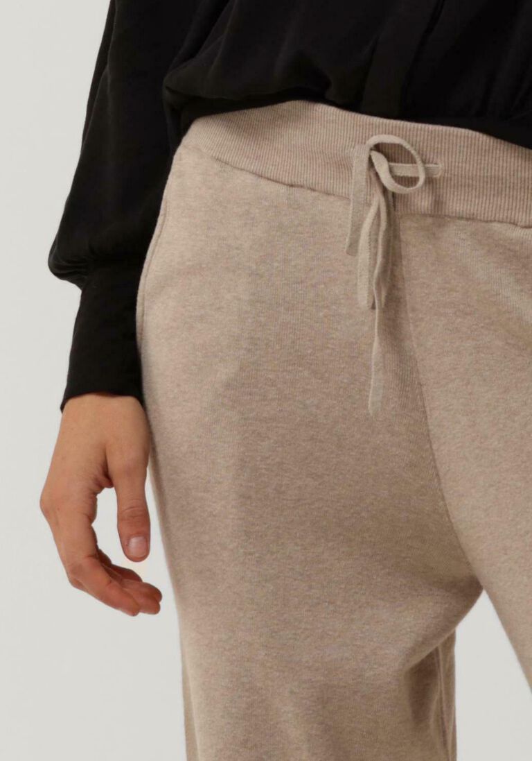 KNIT-TED zand knit-ted wijde broek noor pant