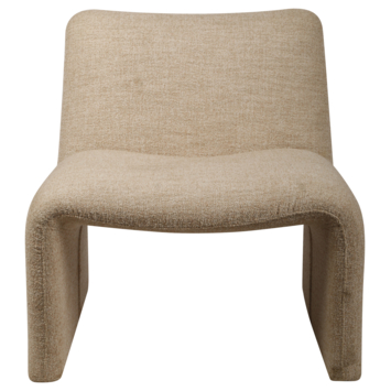 KARWEI fauteuil Kate beige grof geweven stof
