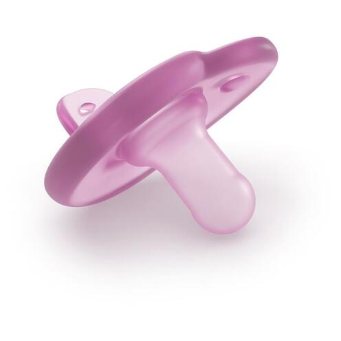 Lot de 2 Soothie cœur 0/3 mois Rose clair/Rose framboise - AVENT