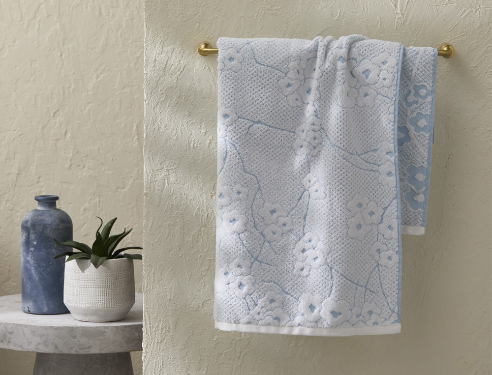 Serviette de bain Jacquard-Florescence