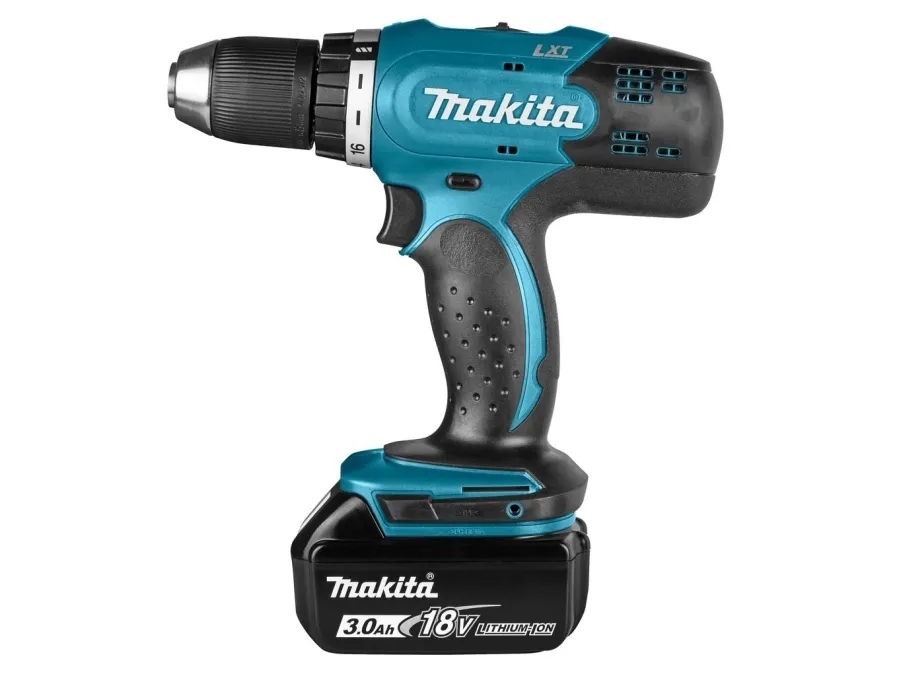 Makita DDF453RFE - Bor/driver - ledningfri - 2-hastigheders - nøgleløs borepatron 13 mm - 42 N·m - 2 batterier - 18 V
