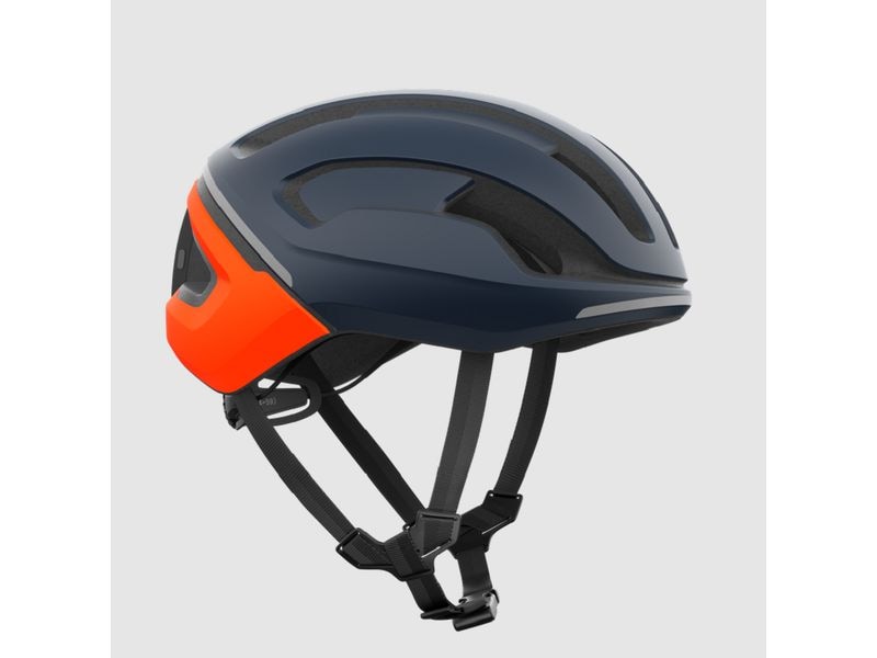 POC Helm Omne Beacon MIPS Dunkelblau Matt/Orange, L Fahrradhelm