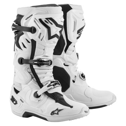 Bottes cross Alpinestars TECH 10 - SUPERVENTED - WHITE 2023 - Blanc