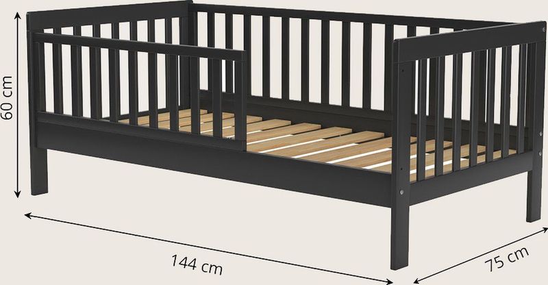 Plume - Peuterkamerbed - 140x70 cm - Hout - Wit