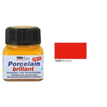 KREUL Glass & Porcelain Clear, kirschrot, 20 ml