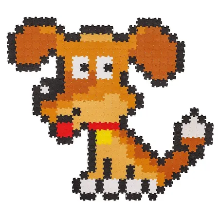 Schmidt Spiele Puzzle - Jixels Hund, 350 Teile, 1 Motiv mit Designvorlage