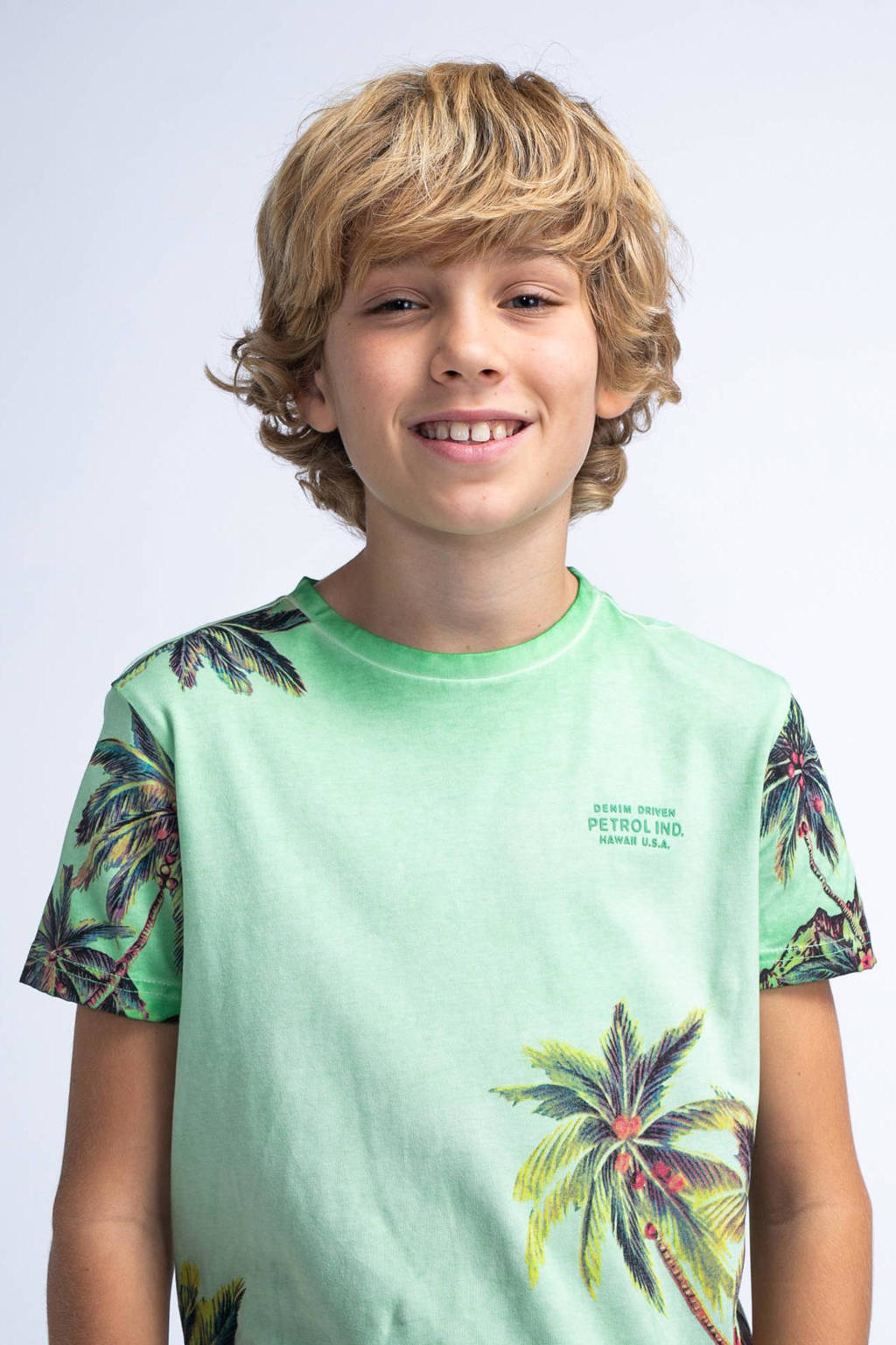 Petrol Industries T-shirt met all over print multicolor