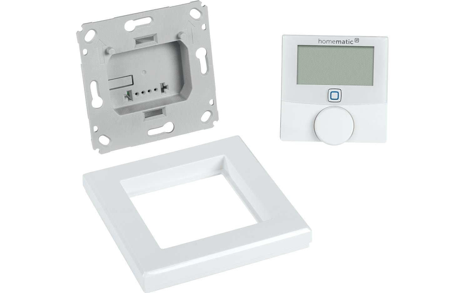 Smart Home Wired Wandthermostat, WeissWandthermostat mit Luftfeuchtigkeitssensor HmIPW-WTH, HmIPW-WTH-A