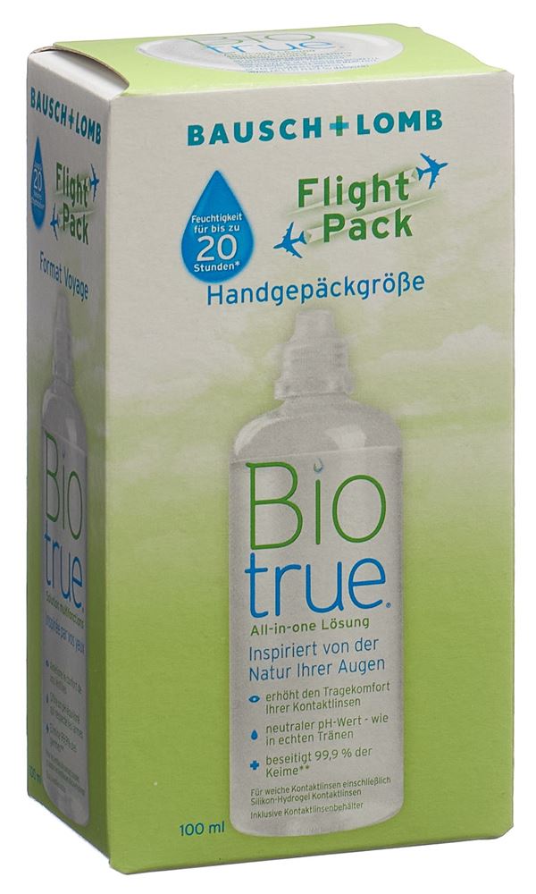 BIOTRUE All-in-one Lösung liq Flight Pack Fl 100 ml