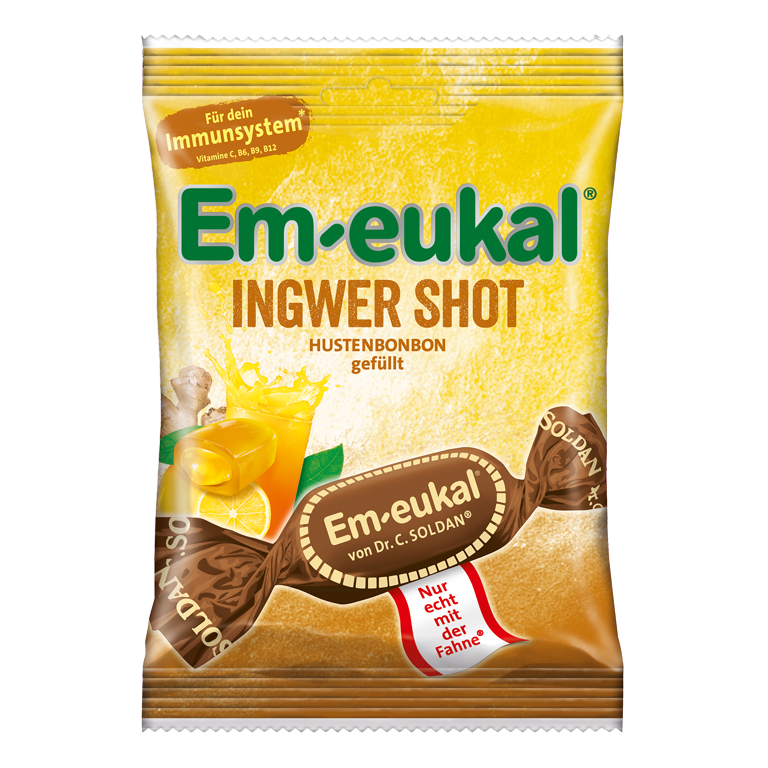 Em-eukal Ingwer Shot, zuckerhaltig, 75 g MHD:30.10.26