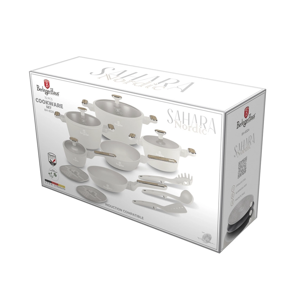 Berlinger Haus 15-teiliges Kochgeschirr-Set Sahara Nordic Collection