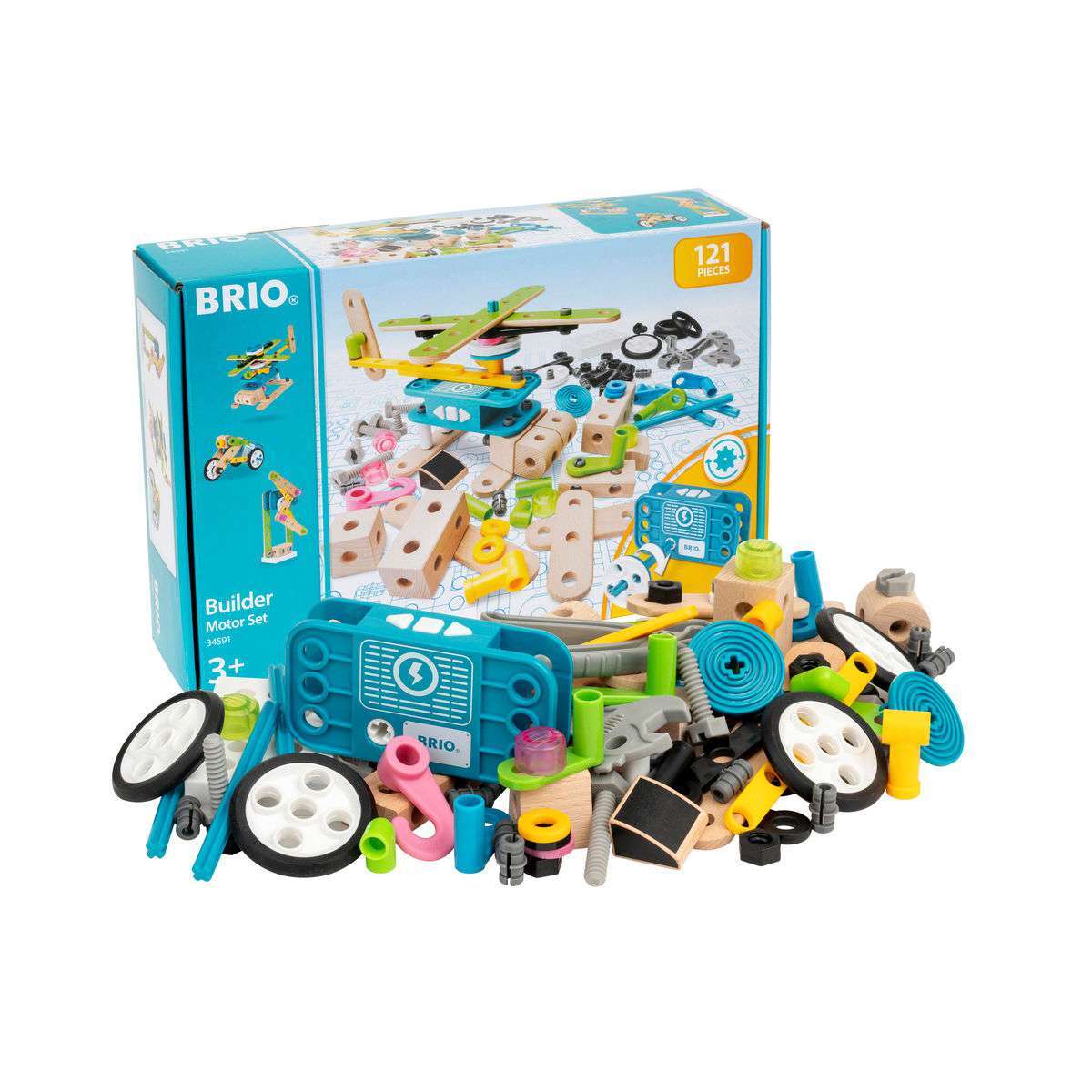 BRIO Spiel Builder Motor-Konstruktionsset, 120tlg.
