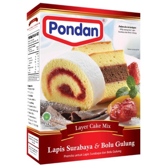 Pondan Lapis Surabaya Cake Mix 400g