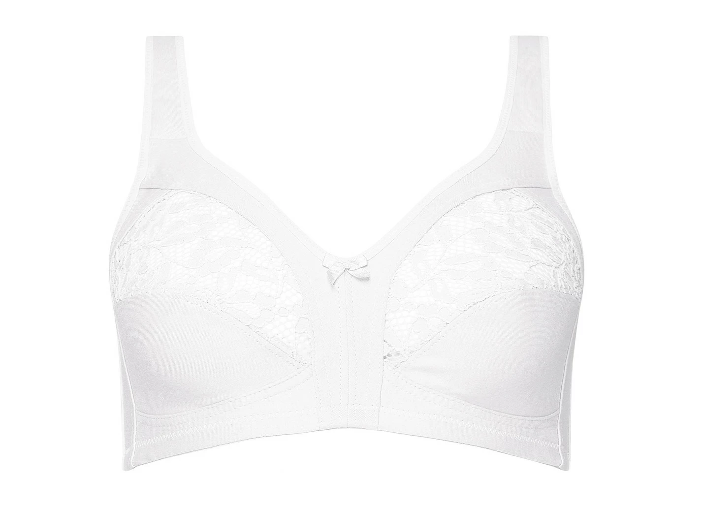 Naturana Zweierpack BH mit elastischer Spitze
