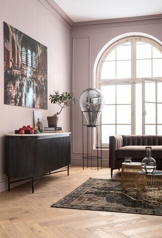 KARE DESIGN Beistelltisch rund BEAM 35 x 32 cm Stahl gold