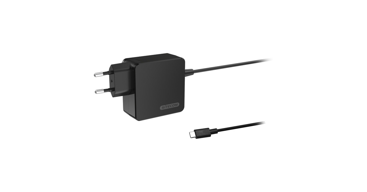 Sitecom100W USB-C Notebook Power Adapter oplader  (Zwart, 1,8 meter)