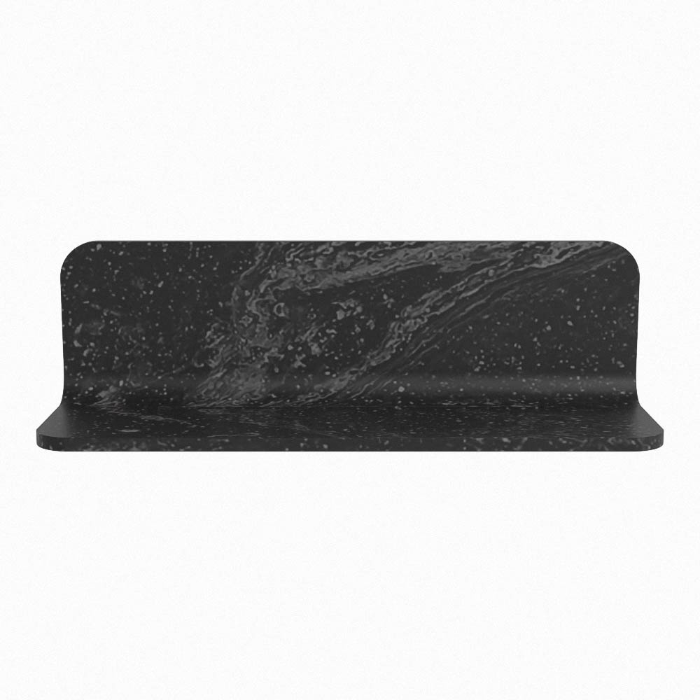Mondiaz Spot spiegel rond Ø40cm met planchet lava