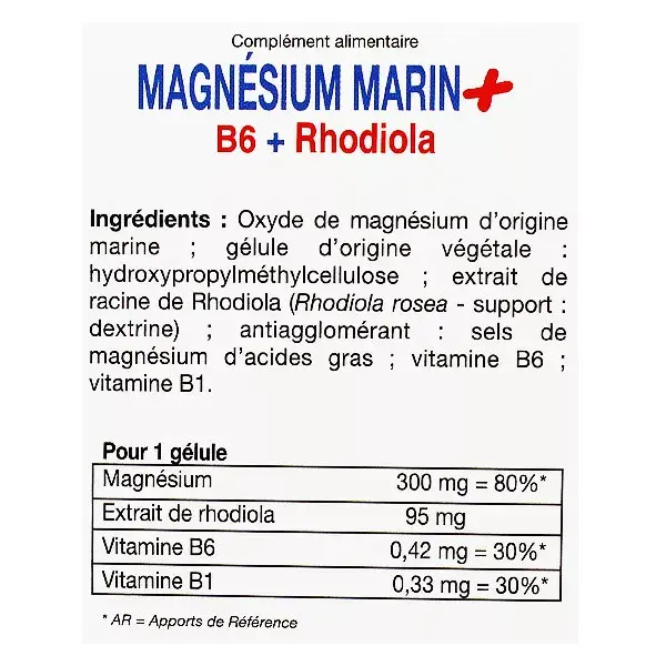 B-Technie Magnésio Marinho B6 Rhodiola 90 cápsulas