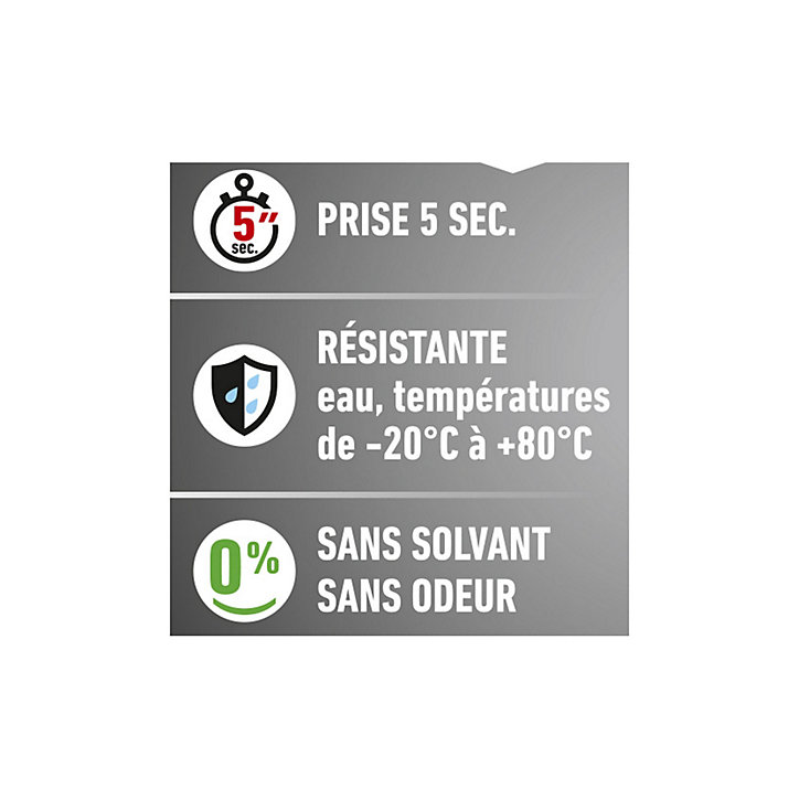 Colle Fix & Glue liquide Sader, lot de 5 x 0.5 g