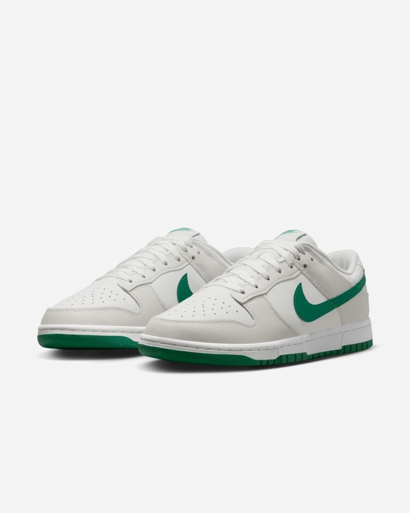 Chaussures Nike Dunk Low Blanc & Vert pour homme
