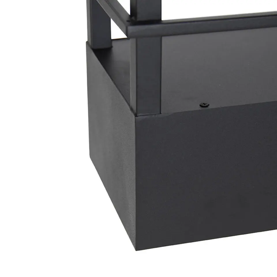 Qazqa hanglampen cage rack zwart gu10