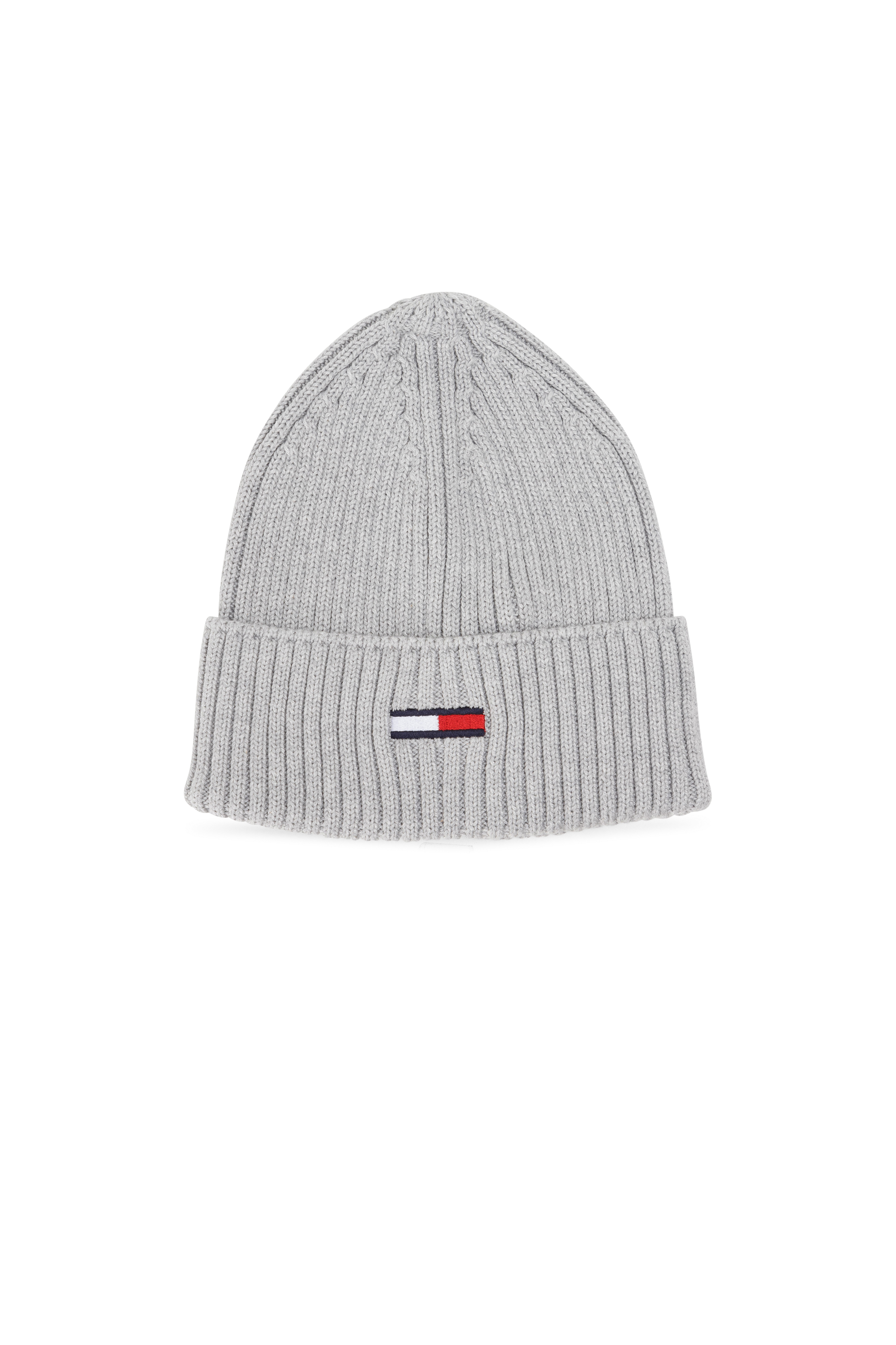 TOMMY JEANS Bonnet TJM FLAG RIB BEANIE Gris