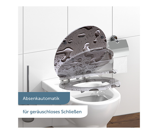 SCHÜTTE MDF-WC-Sitz »Grey Steel«