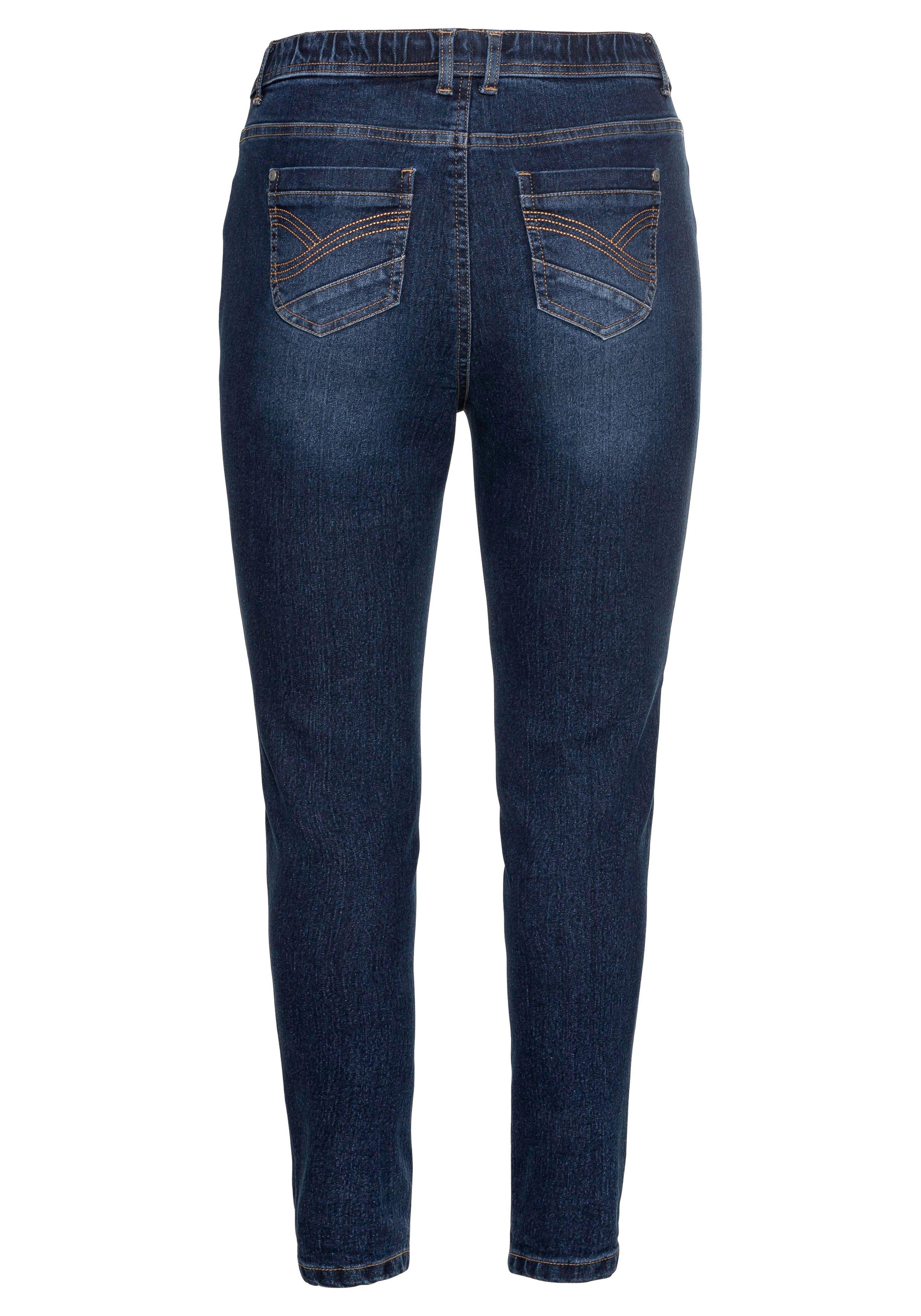 Jeggings mit Gummibund und Gürtelschlaufen