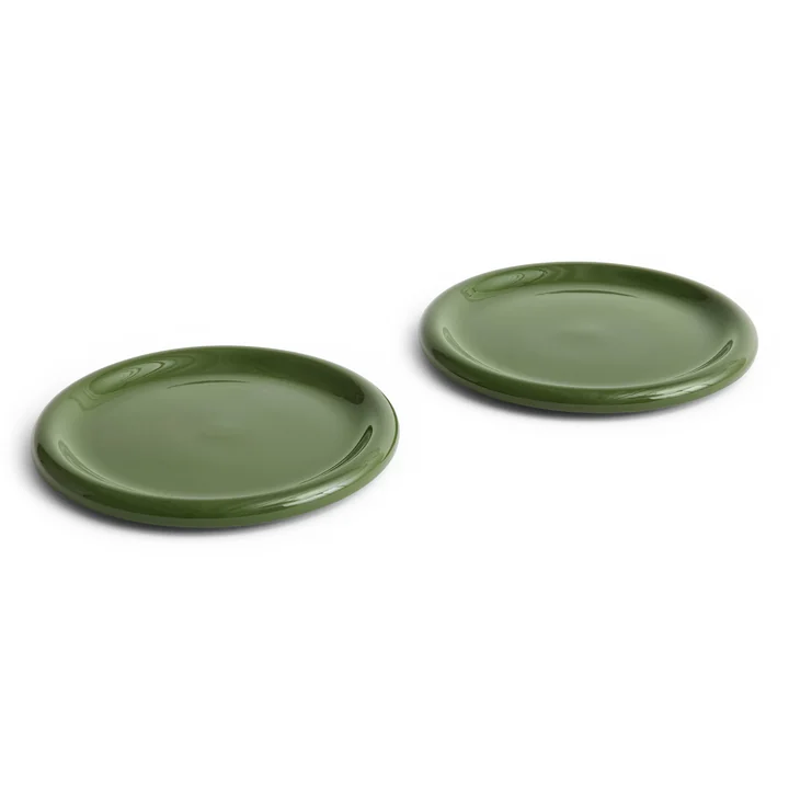 HAY - Barro Teller Ø 24 cm, grün (2er-Set)