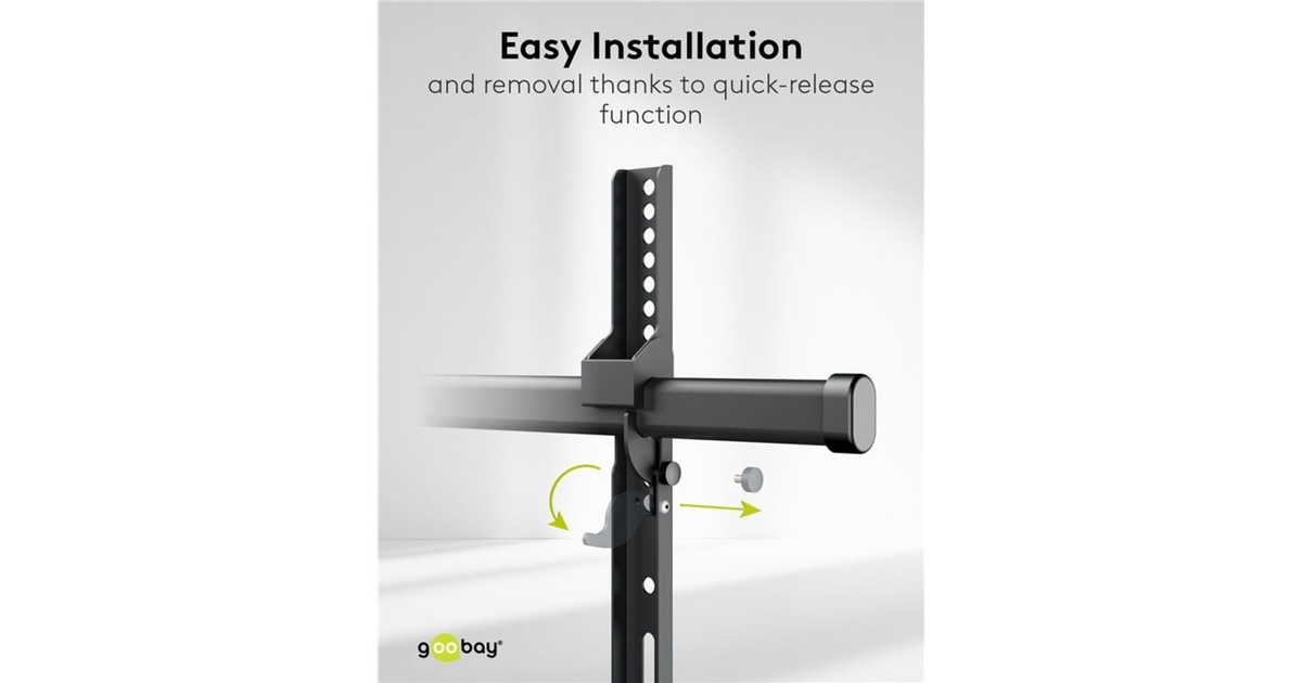 goobayWide Range TV Wall Mount Pro FULLMOTION (XL), 43 tot 90 inch wandmontage   (Zwart)