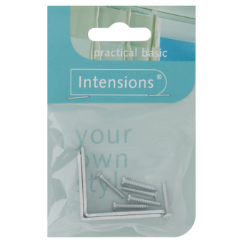 Intensions 4 cm wandsteun gordijnrail Basic 2 stuks