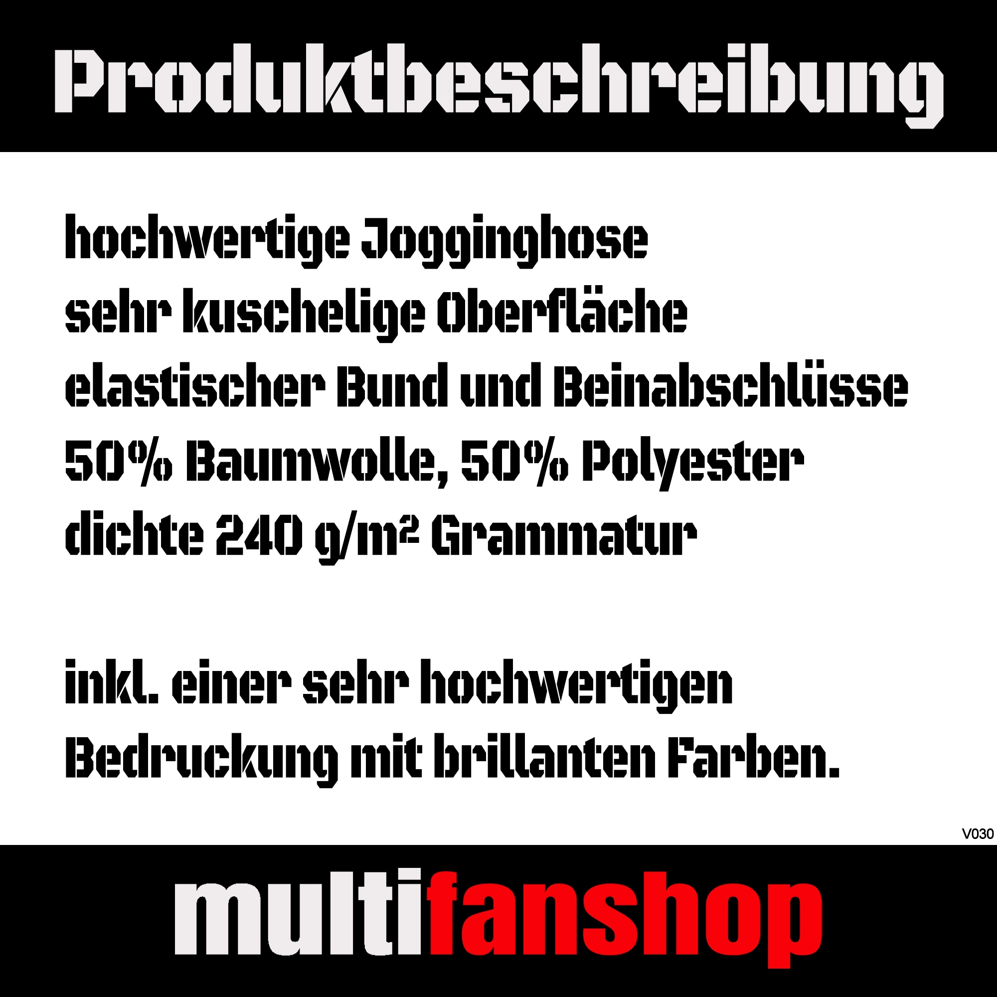 multifanshop® Jogginghose - Berlin rot - Textmarker - Druck rot