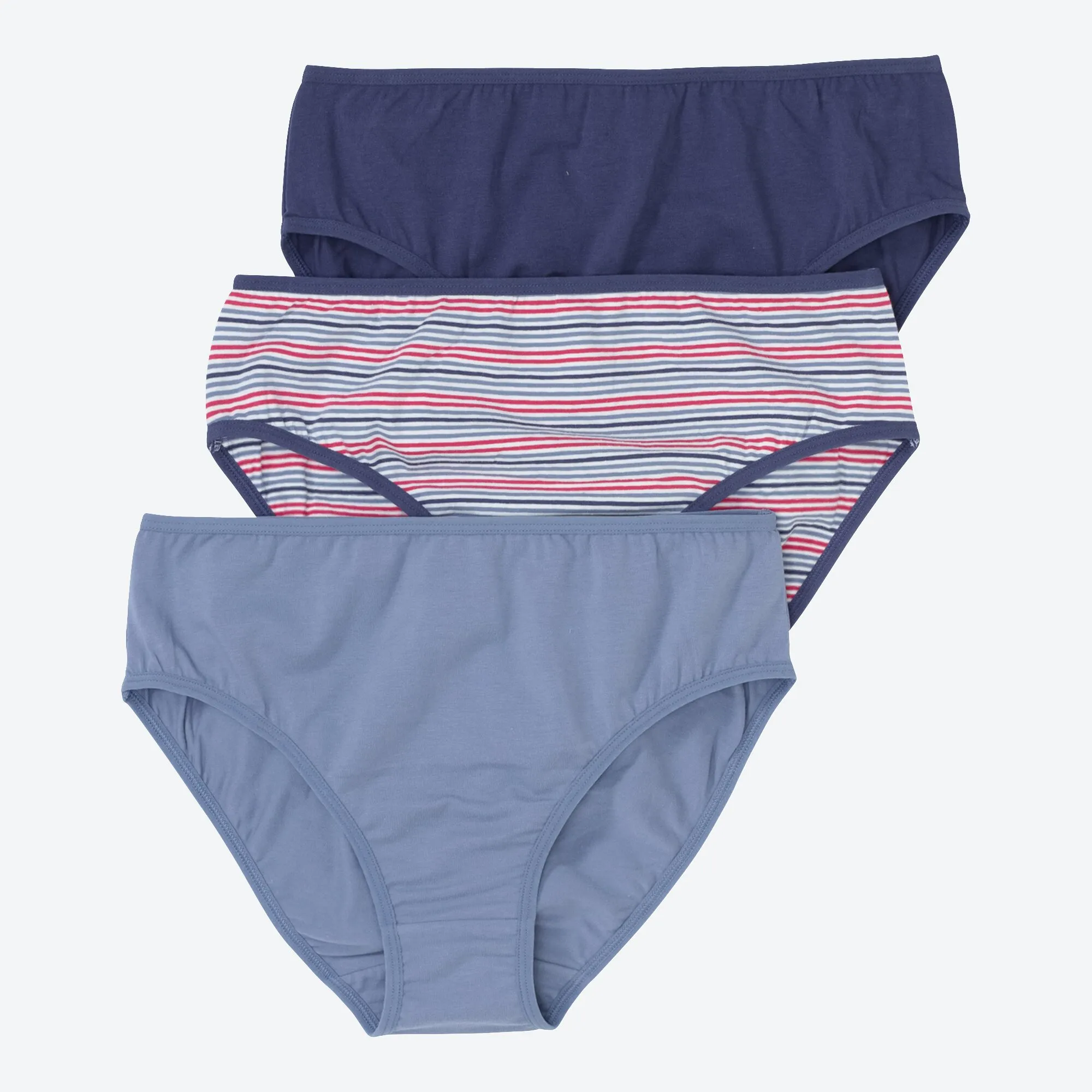 Damen-Rioslip mit Ringelmuster, 3er-Pack