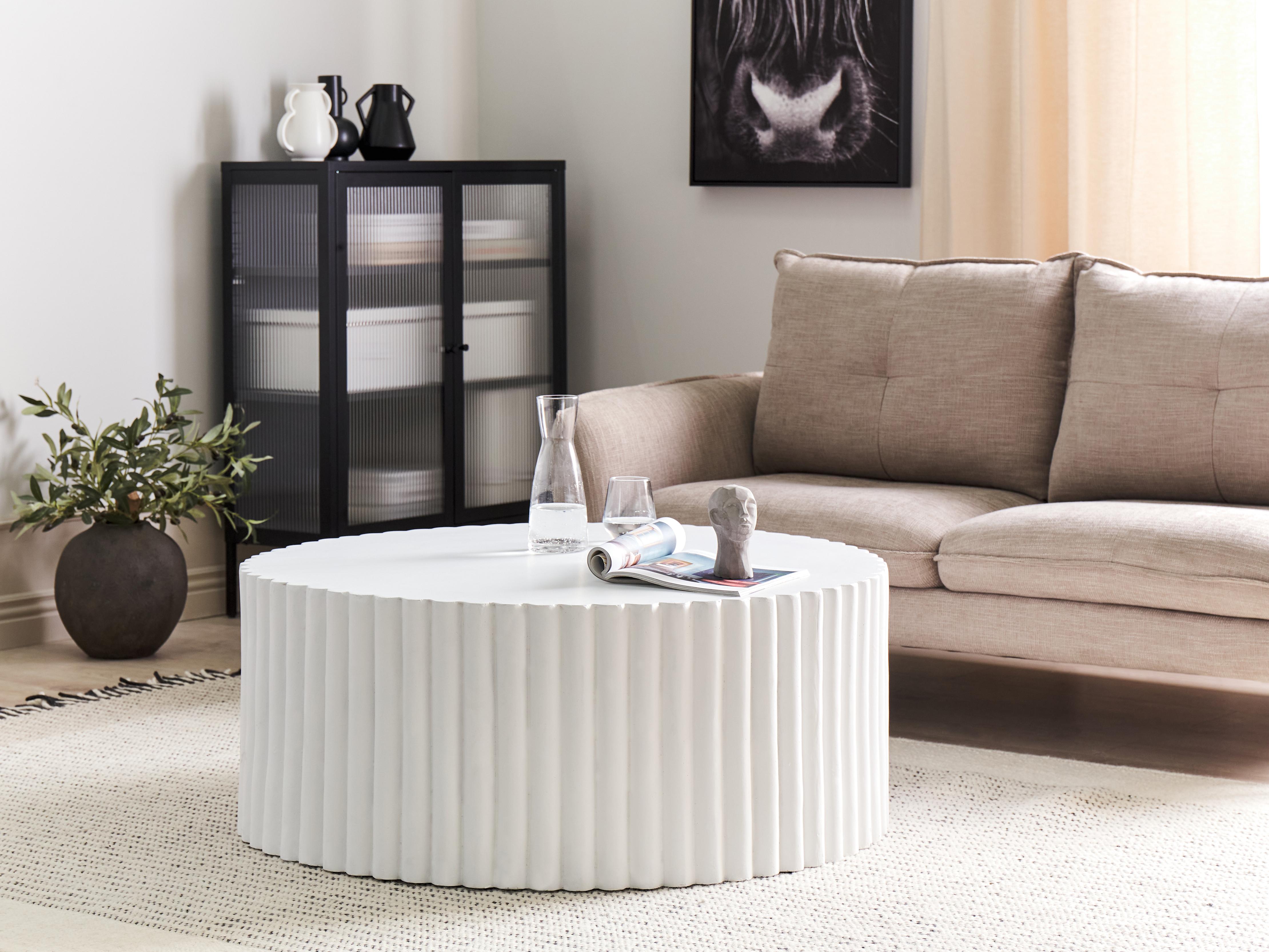 Salontafel POZZA II 117 cm 117 cm Wit